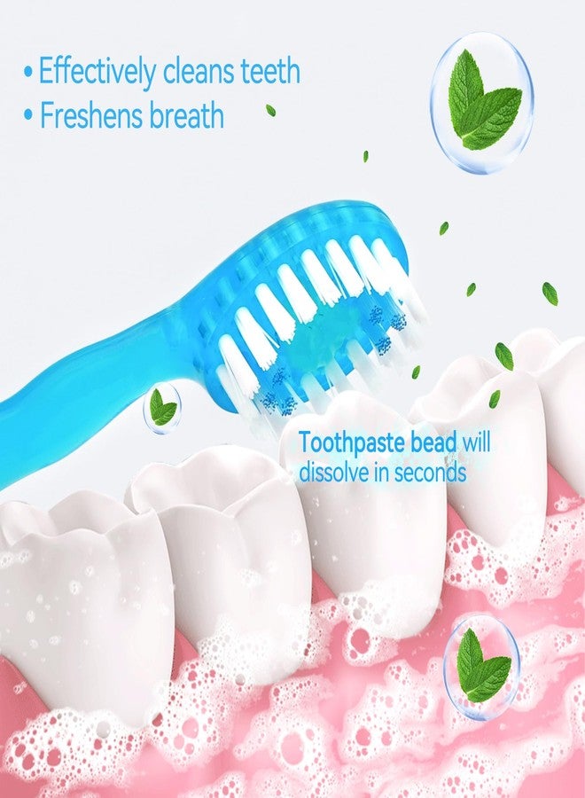 Erinde 24Pack 5 in 1 Mini Disposable Toothbrushes with Toothpaste + Tongue Scraper + Picks + Floss Travel Case, Prepasted Travel Toothbrushes Pick for Work or Travel, Soft Brushes - Image 4