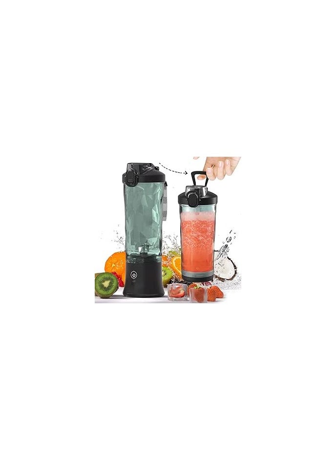 Admos - USB Rechargeable On the Go Portable Blender for Shakes and Smoothies with 600ml Stainless Steel 6 Blades - Image 1