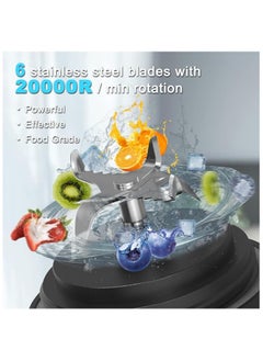 Admos USB Rechargeable On the Go Portable Blender for Shakes and Smoothies with 600ml Stainless Steel 6 Blades  - Image 2
