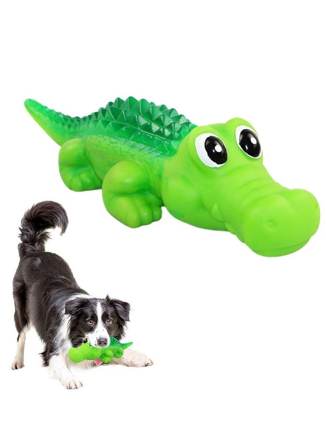 Sage Square Sage Square Durable, Interactive Dog Squeaky Crocodile Toy with Built-in Squeaker for Tugging, Fetching and Cleaning Teeth. Suitable, Keeps Dogs Happy (Random Colour)  - Image 1