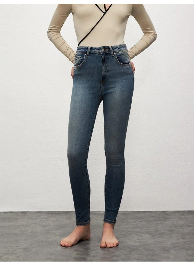 إل تي بي Marcella x Janna Wash extra high waist skinny women's trousers
