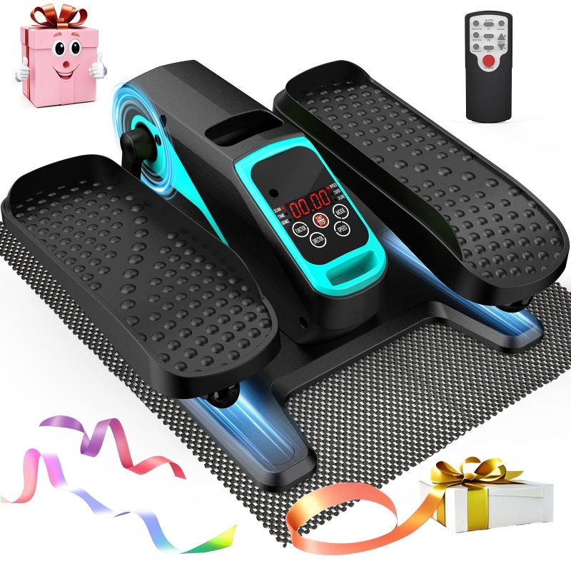 VIVURN018 Under Desk Elliptical 12 Speed 5 Modes Mini Motorized Leg Exerciser While Sitting for Seniors As Seen on TV with NonSlip Mat Quiet Portable Electric Pedal Exerciser for Home and Office - Image 2