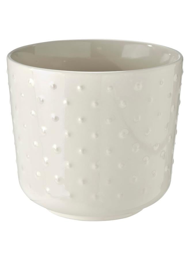Zaboon Plant Pot, In/Outdoor Off-White, 12 Cm - Image 1