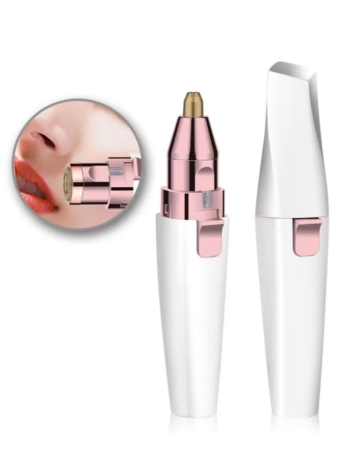 2-In-1 USB Electric Eyebrow Trimmer Facial Hair Removal Rechargeable - Image 3