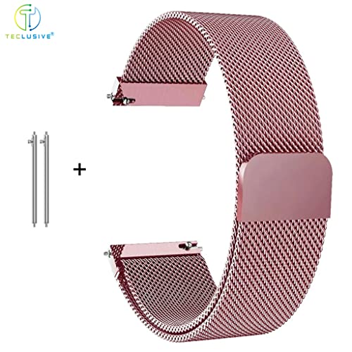 T TECLUSIVE Luxury Magnetic Loop Metal Chain Strap Compatible for Amazfit Watch | Adjustable Magnetic Band (GTS 3, 2e, 2, 2 Mini, Neo, Bip U Pro, Bip S Lite, Rose Gold) - Image 4
