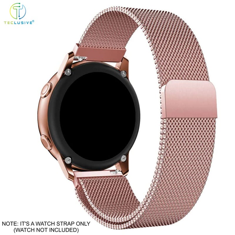 T TECLUSIVE Luxury Magnetic Loop Metal Chain Strap Compatible for Amazfit Watch | Adjustable Magnetic Band (GTS 3, 2e, 2, 2 Mini, Neo, Bip U Pro, Bip S Lite, Rose Gold) - Image 5