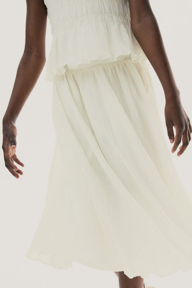 H&M Crinkled skirt