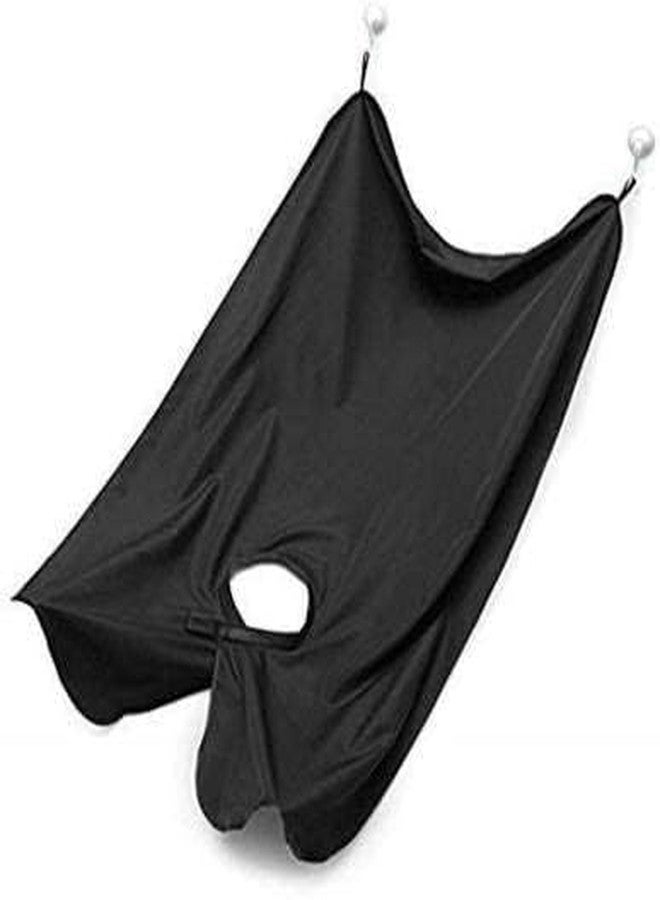 Osking Beard Hair Catcher for Shaving - Beard Trimming Apron & Beard Clippings Catcher (Black Apron) - Image 1