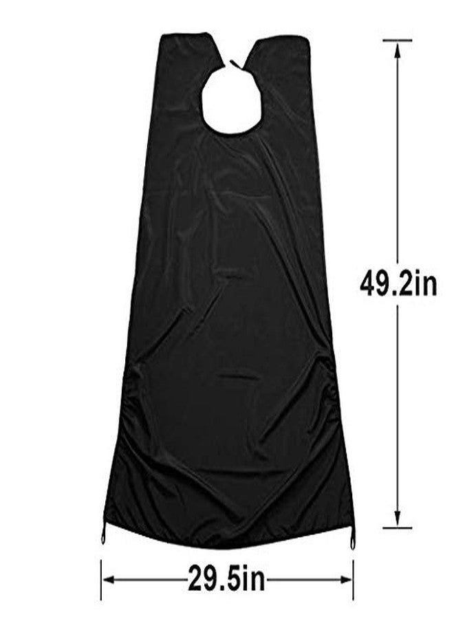 Osking Beard Hair Catcher for Shaving - Beard Trimming Apron & Beard Clippings Catcher (Black Apron) - Image 2