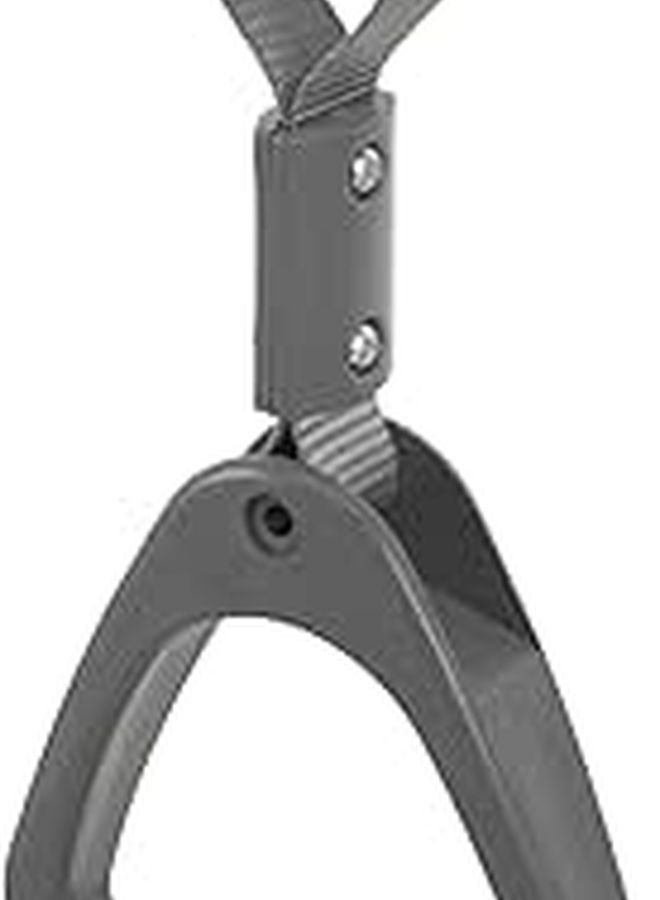 Gray Triangle Subway Handle Ring Sturdy Portable Support Grip for Elderly Safety Easy Install - Image 1