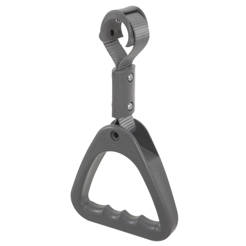 Gray Triangle Subway Handle Ring Sturdy Portable Support Grip for Elderly Safety Easy Install - Image 2