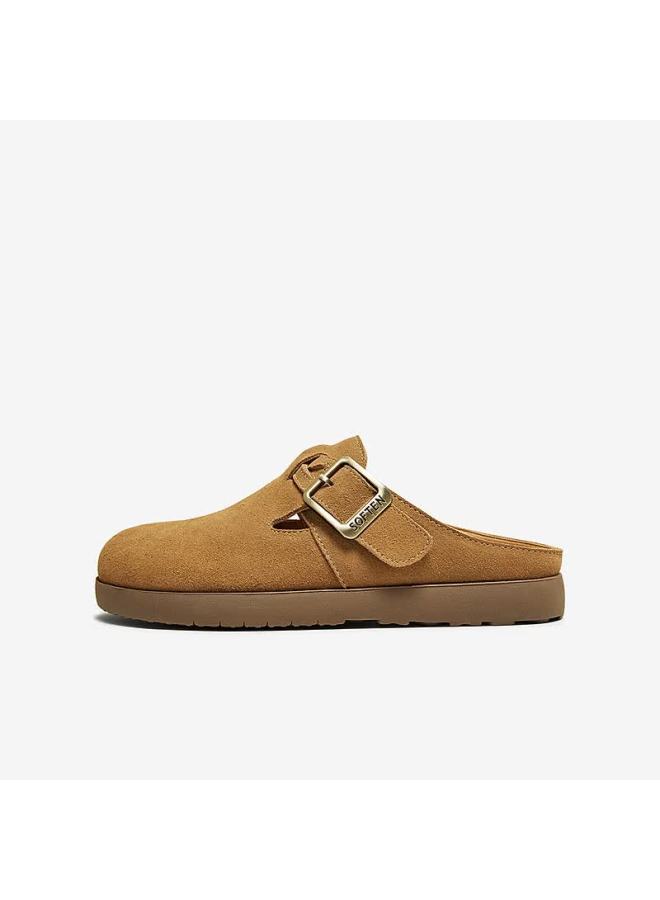Basto Vintage Casual Birkenstock Flat Birkenstock Slippers Women's Sandals D3062bh5 Camel D3062bh5 Size 36 - Image 1