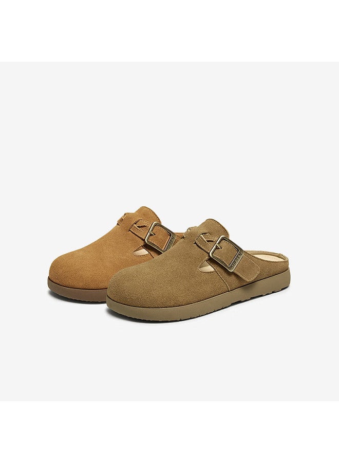 Basto Vintage Casual Birkenstock Flat Birkenstock Slippers Women's Sandals D3062bh5 Camel D3062bh5 Size 36 - Image 4