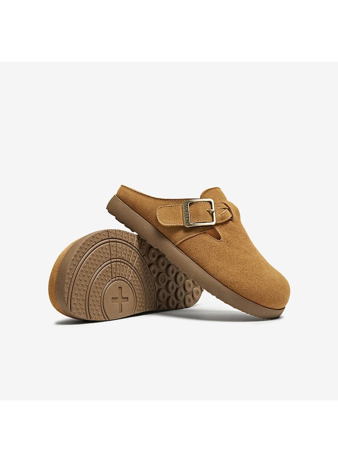 Basto Vintage Casual Birkenstock Flat Birkenstock Slippers Women's Sandals D3062bh5 Camel D3062bh5 Size 36 - Image 3