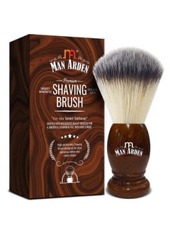 Man Arden Vintage Finish Premium Shaving Brush With Ultra Soft & Absorbent Bristles & Long Handle | Cruelty Free | For A Smooth Shave 