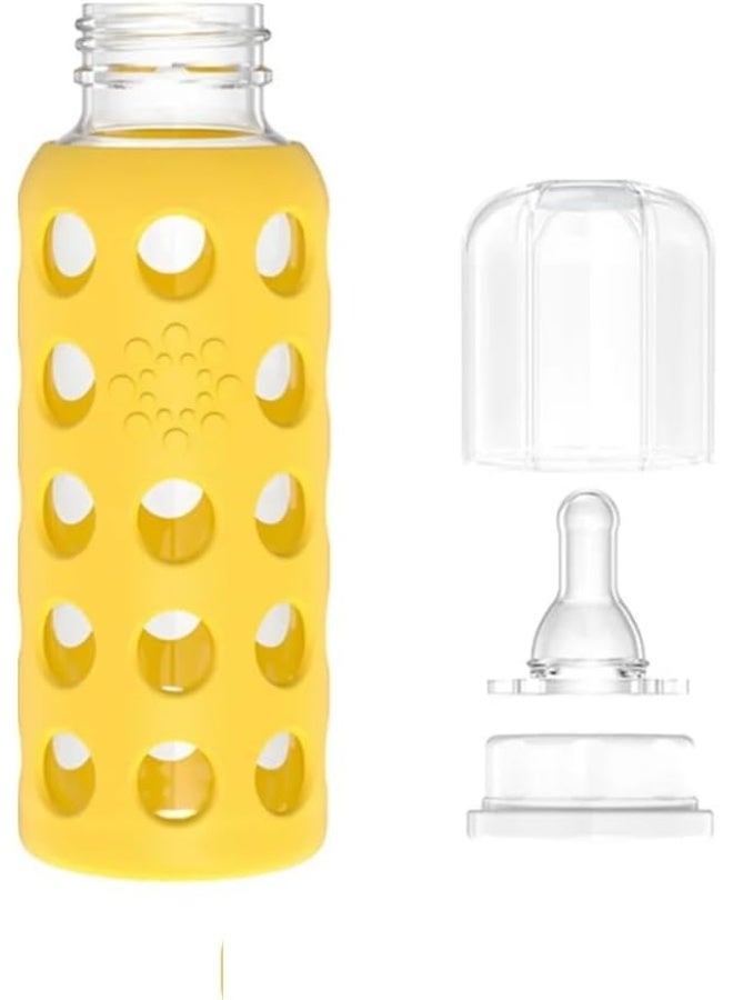 Lifefactory Glass Baby Bottle Mango 265 ml - Image 2