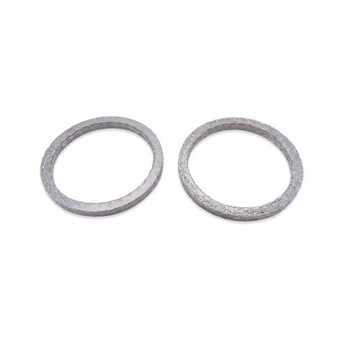 Dasen Exhaust Gasket Steel Mesh Style Crush Seal Exhaust Port Gasket Kits Compatible with Harley Big Twin and Sportster XL 19842024 Replace for 1704898 2PCS