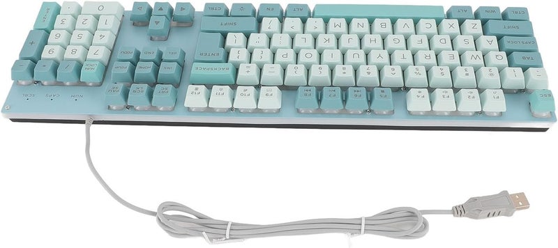 Gaming Keyboard, Large Letter No Delay 26 Key Rollover Spill Backlit Keyboard, USB with Elevated Metal Panel for PC Laptop (#3) - Image 5