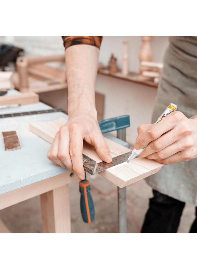 Oytra Paint Marker Pens Permanent Waterproof Pen Works and All Surfaces Wood Fabric Steel Glass Resin (White) - Image 4