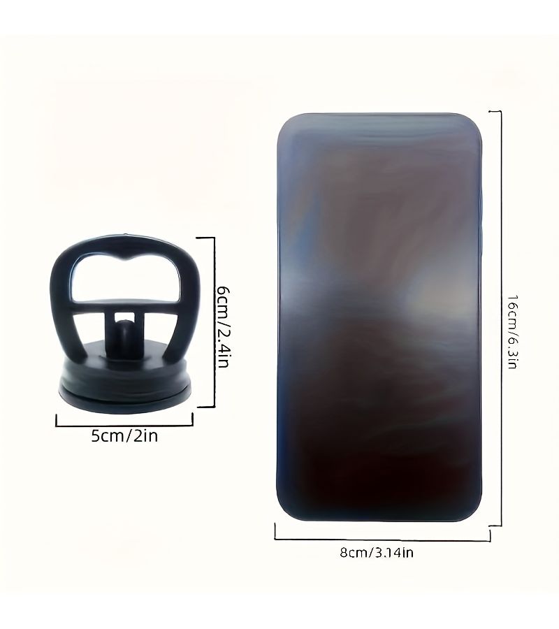 Black Mini Car Dent Puller Suction Cup for Quick Auto Body Repair - Image 2