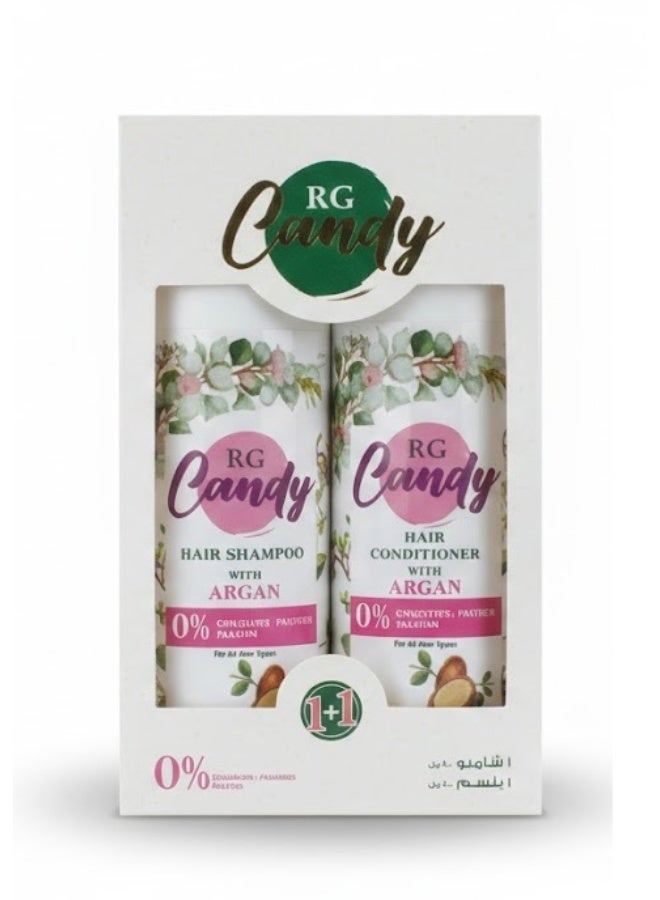 Candy HAIR SHAMPOO & CONDITIONER WITH ARGAN 1+1 - Image 2