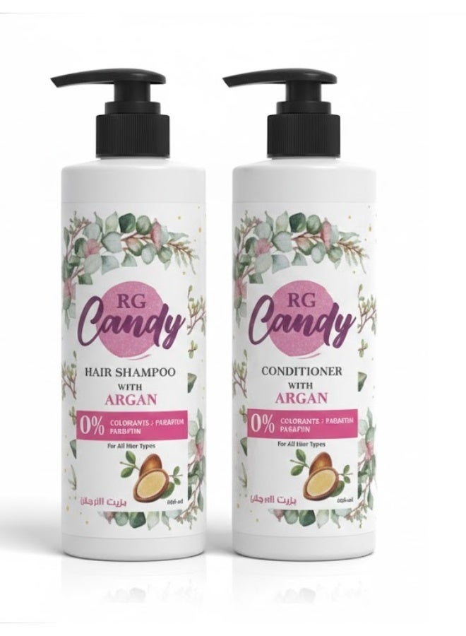 Candy HAIR SHAMPOO & CONDITIONER WITH ARGAN 1+1 - Image 1