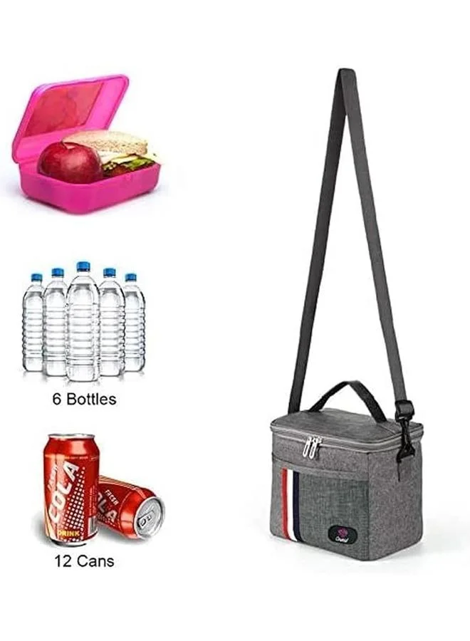 أوركيد حقيبة غداء معزولة بسحاب دائري