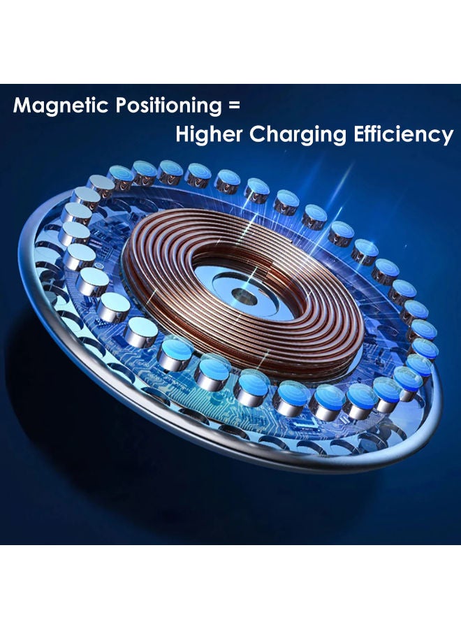 SHOPI Replacement Wireless Magnetic Charger For Apple iPhone 12/12 Mini/12 Pro/11 White - Image 3