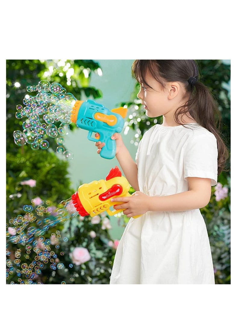 MAGIC VAULT 29 Holes Bubble Machine Gun with Colorful Lights, Rocket Boom Bubble Makers for Kids Adults, Cool Outdoor Birthday Wedding Party Gift Camping Summer Toy - Image 2