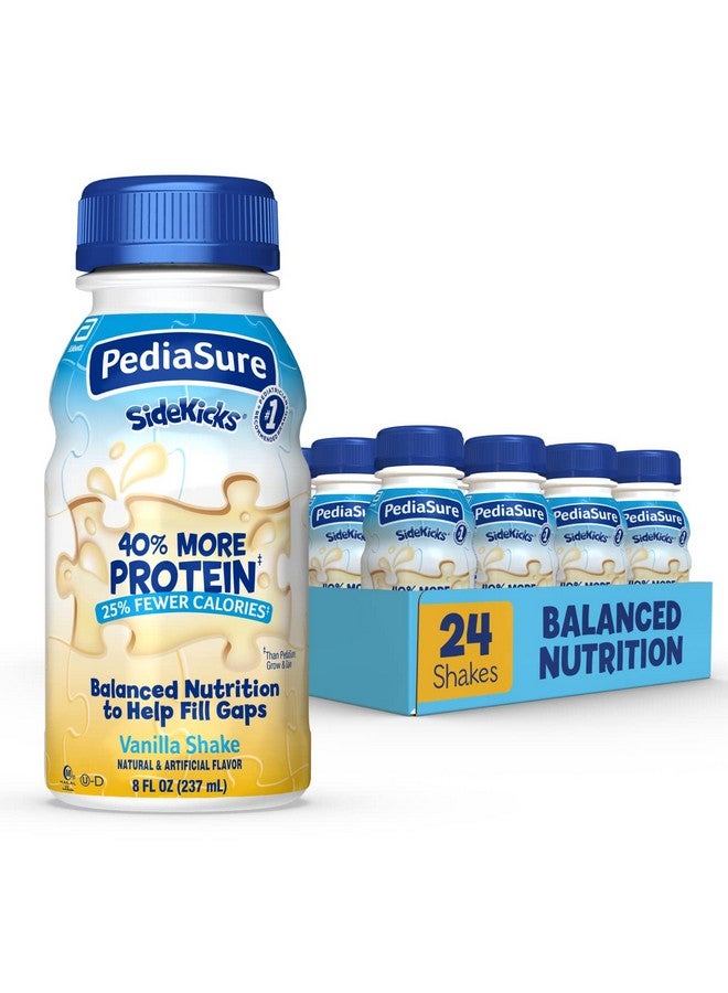 PediaSure SideKicks, High Protein Nutrition Shake for Kids, Vanilla, 8 fl oz (Pack of 24) - Image 1