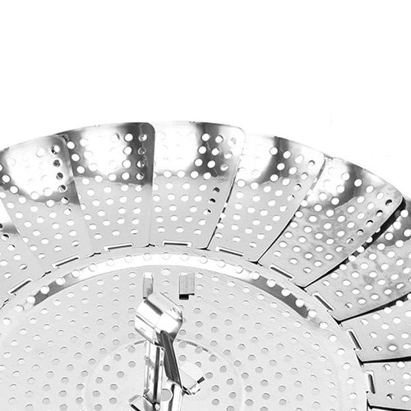 SHOPHOUSSES STREET SHOPHOUSSES STREET Stainless Steel Veggie Steamer Basket Food Steamer Expandable Vegetable Steamer Insert for Cooking Fits Various Size Pots Pans Steam Basket with Removable Center Post - Image 4