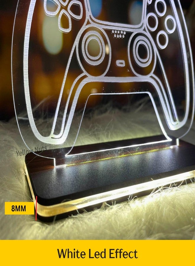 Yellow Nuts Personalized Name led Night Table Acrylic Engraved Lamp Customized Gifts for Kids Birthday Gift Custom Name Game Remote (Video Game Remote) - Image 2
