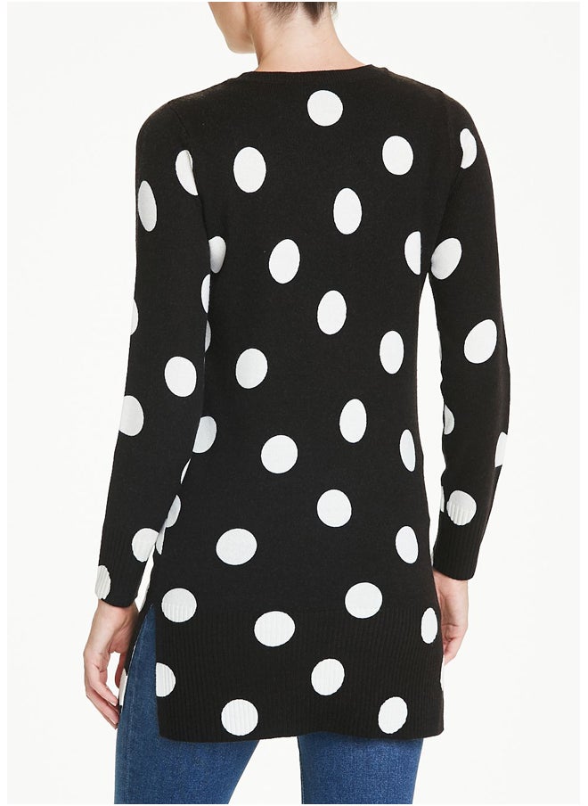 Matalan - Super Soft Polka Dot Tunic Jumper - Image 1