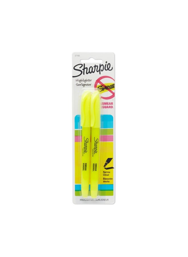 SHARPIE Accent Pocket-Style Highlighters, 2 Fluorescent Yellow Highlighters (27162PP) - pzsku/ZC0745A96DD7B553CF99EZ/45/_/1736426728/6f4fcbe2-afdb-4356-8c5f-3cfec31d8e9c