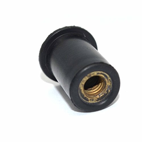 Omonic Rubber Well Nuts with M6 Brass Insert 6mm Metric Wellnuts Motorcycle Windscreen - Image 3