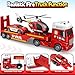 Bstoyder Kids Toys for 3 4 5 6 7 8 Years Old Boys 25 Fire Truck Toy with Racing Car and Helicopter Toddler Friction Powered Truck Vehicle Toy with Lights Sounds for Boys Girls Christmas Birthday Gifts - Image 4