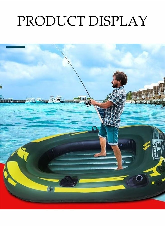 DUNISO Inflatable Boat For 2 Person，Thick Rubber Boat，Fishing Boat, Rescue Fishing Boat, Assault Boat, 193x100  - Image 5