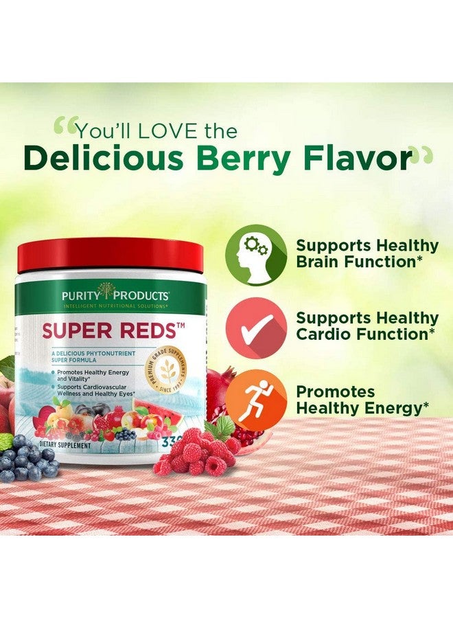 Purity Products Super Reds Powder Phytonutrient Superfood Drink Mix W/Floraglo Lutein Phytonutrient Blend Containing Polyphenols Antioxidants & More 330 Grams 30 Day Supply - Image 5