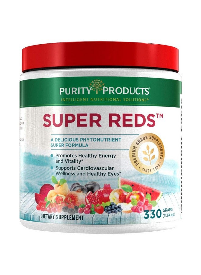 Purity Products Super Reds Powder Phytonutrient Superfood Drink Mix W/Floraglo Lutein Phytonutrient Blend Containing Polyphenols Antioxidants & More 330 Grams 30 Day Supply - Image 2