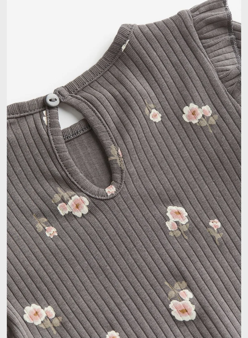 H&M Infant Floral Aop Top & Leggings With Headband