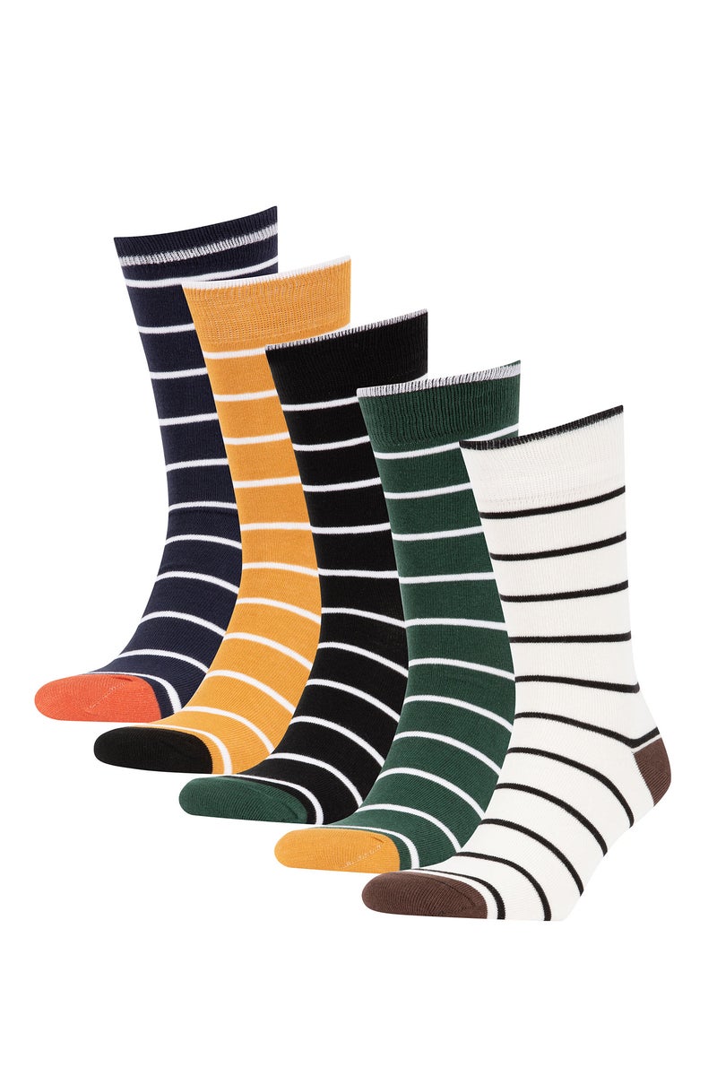 DeFacto Multicolour Man Man 5 Piece Long sock Casual - Image 1