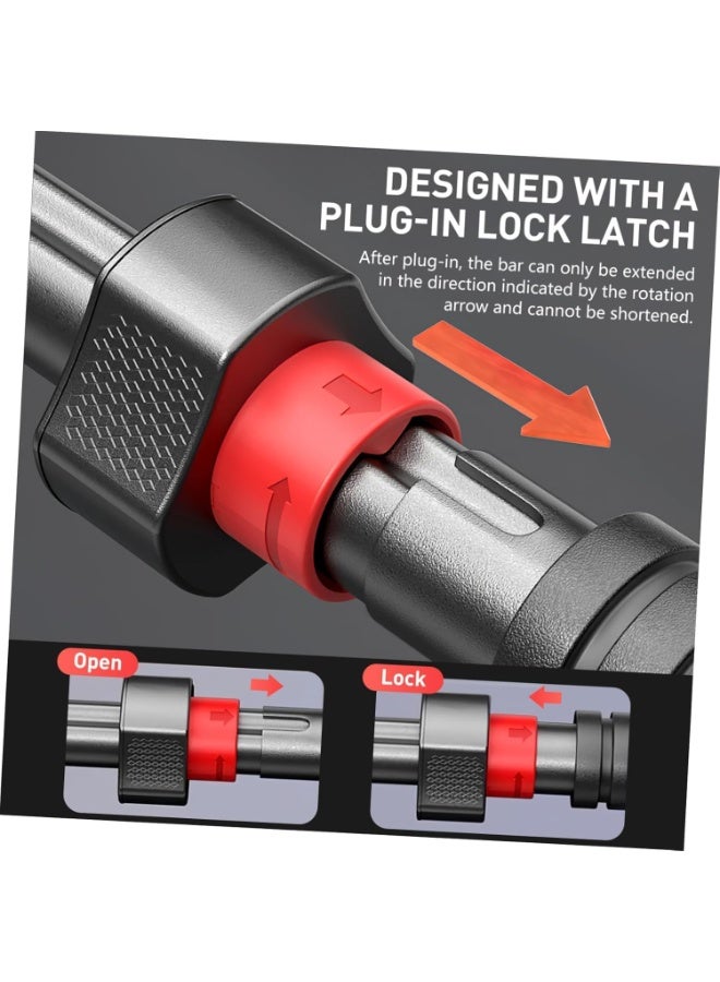 RUIYADA Pull Up Bar for Doorway – Adjustable Width Strength Training Chin Up Bar with Locking Mechanism, No Screws Needed, Non-Slip Grips for Home Gym, Upper Body Workout Equipment(95CM-135CM) - Image 4