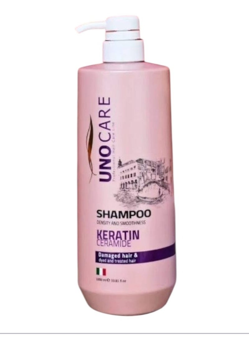 Uno Care Shampoo with Keratin and Ceramide 1000ml - Image 1