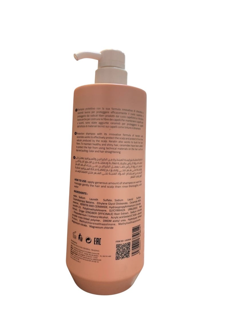 Uno Care Shampoo with Keratin and Ceramide 1000ml - Image 2