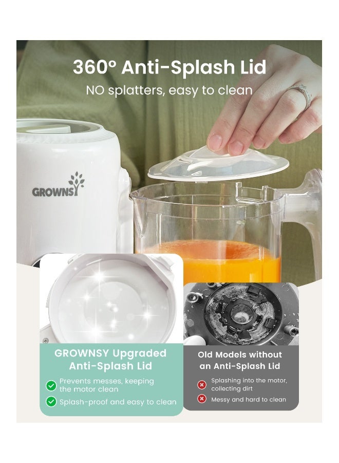 GROWNSY صانع طعام الأطفال مع سلة بخار، جهاز معالجة طعام الأطفال بخطوة واحدة، خلاط هريس، مطحنة، آلة طحن وتعقيم للطعام الصحي المنزلي للأطفال، خالية من BPA - Image 5