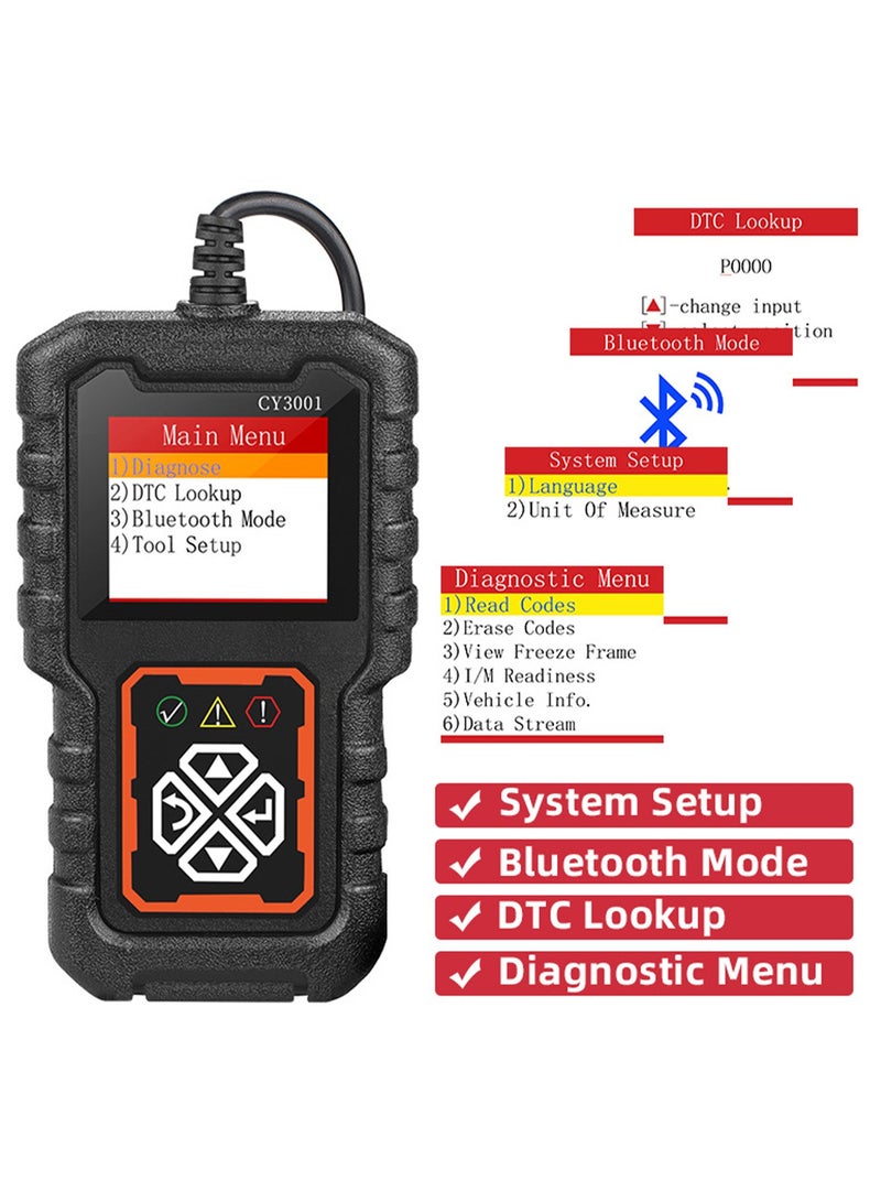 Loquat Automotive fault diagnosis instrument - a professional car code reader used for diagnosing OBDII car inspection engine lights - Image 5