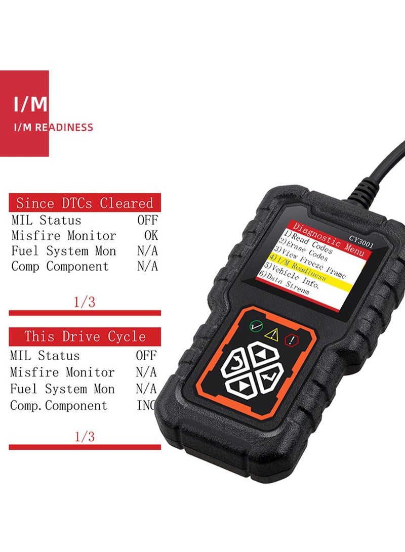Loquat Automotive fault diagnosis instrument - a professional car code reader used for diagnosing OBDII car inspection engine lights - Image 3