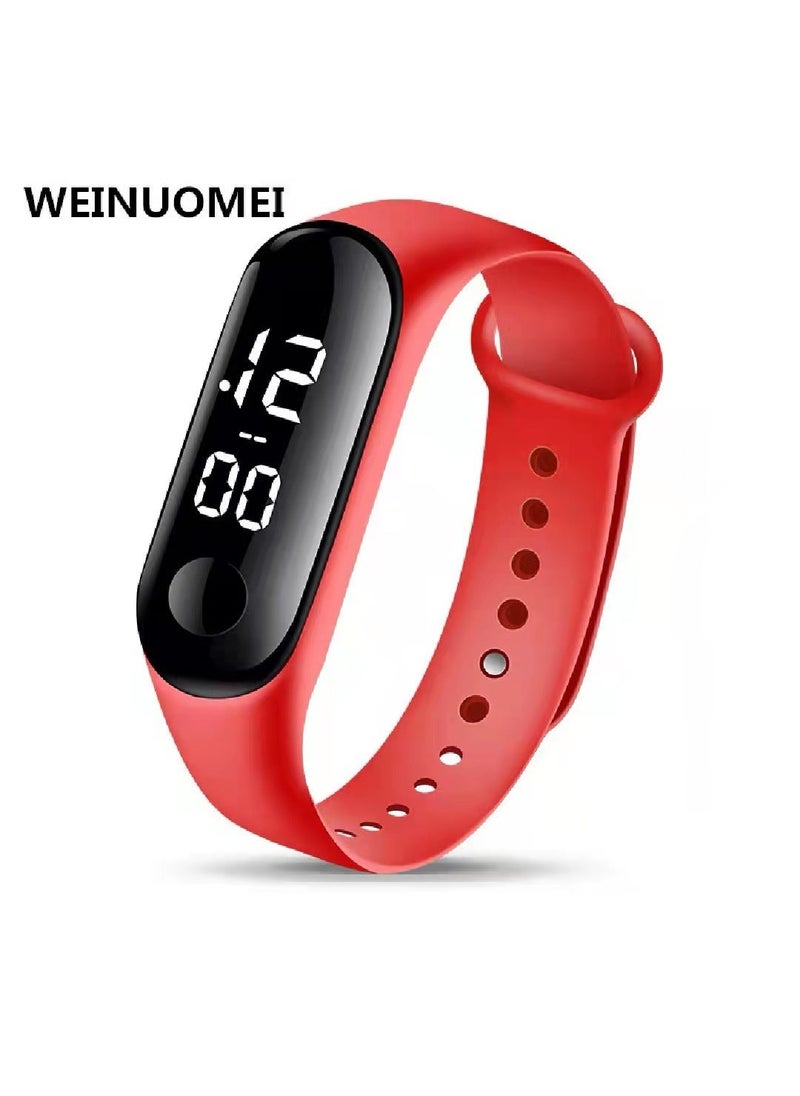 Waterproof LED M3 Bracelet New Fashion Sports Kids Watch Red