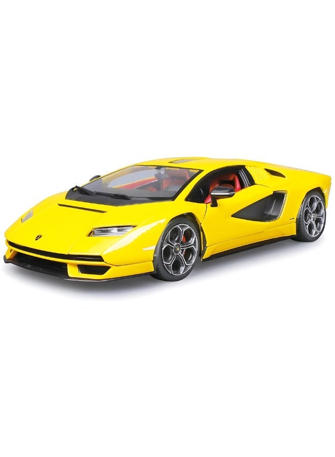 Lamborghini Countach LPI 800-4 Diecast Model Car 1:24 Scale | Pull Back, Lights & Sound | Openable Doors & Hood | Premium Collectible Toy for Kids & Collectors - Image 1