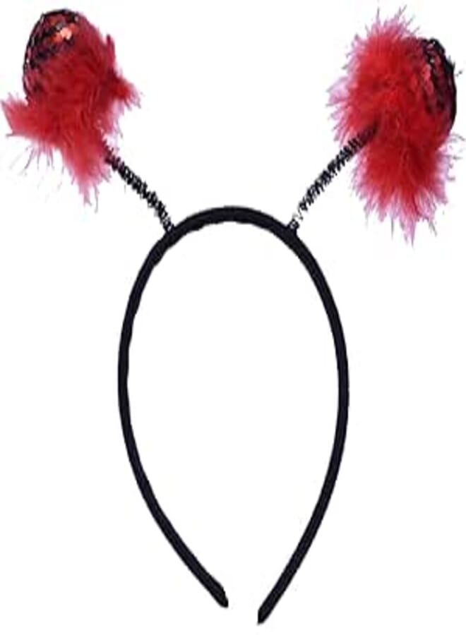 Girls Terrace Ball Hair Bow Red ab-cd-22